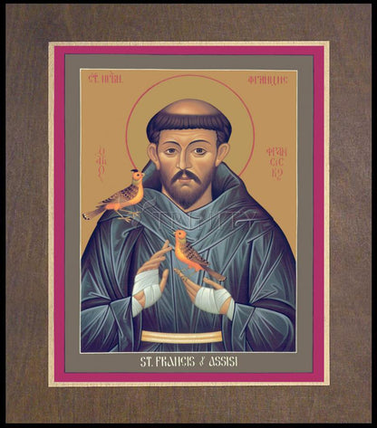 St. Francis of Assisi - Wood Plaque Premium by Br. Robert Lentz, OFM - Trinity Stores
