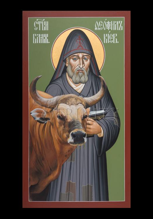 St. Feofil of Kiev - Holy Card by Br. Robert Lentz, OFM - Trinity Stores