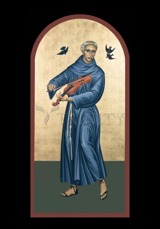 St. Francis Solano - Holy Card by Br. Robert Lentz, OFM - Trinity Stores