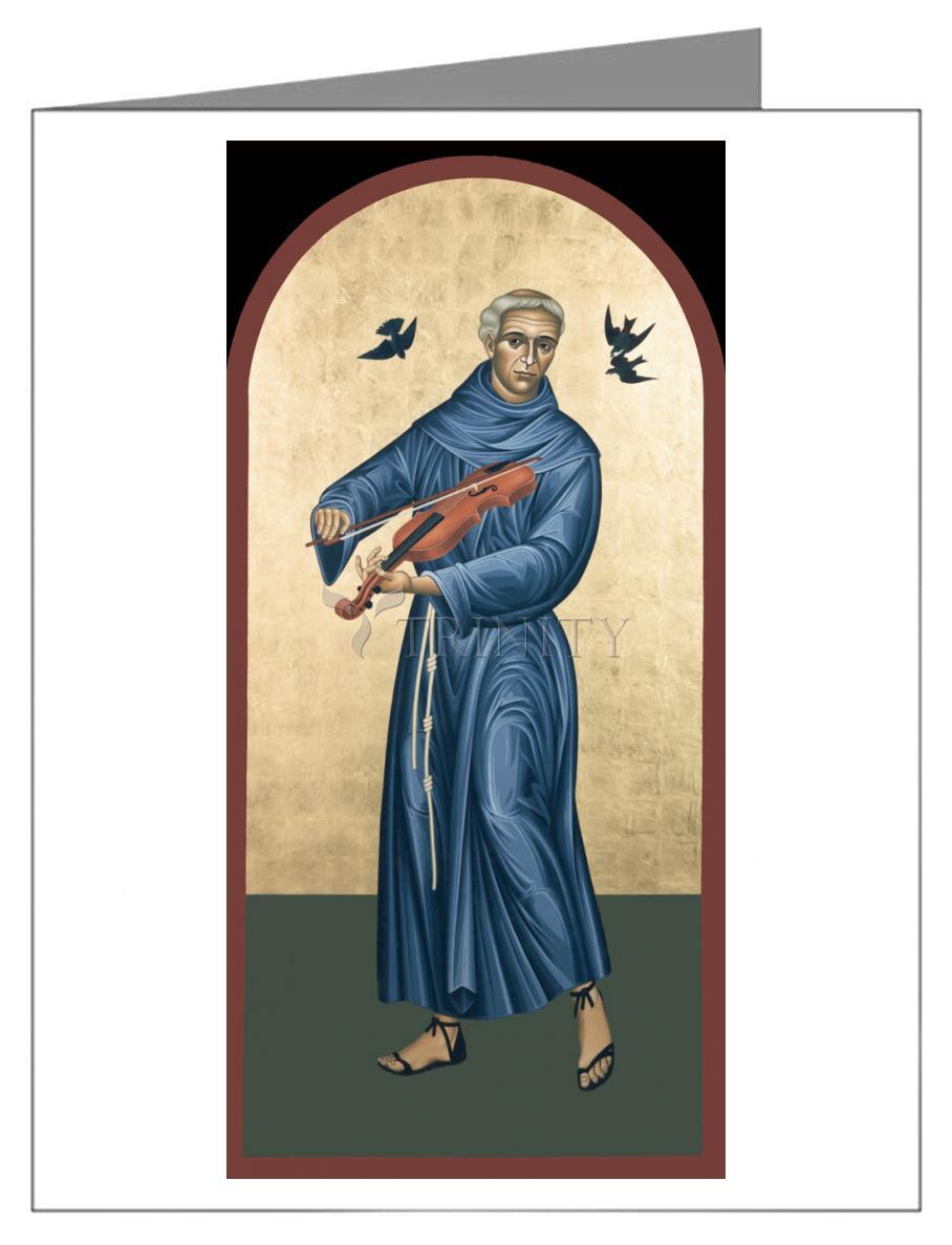 St. Francis Solano - Note Card Custom Text by Br. Robert Lentz, OFM - Trinity Stores