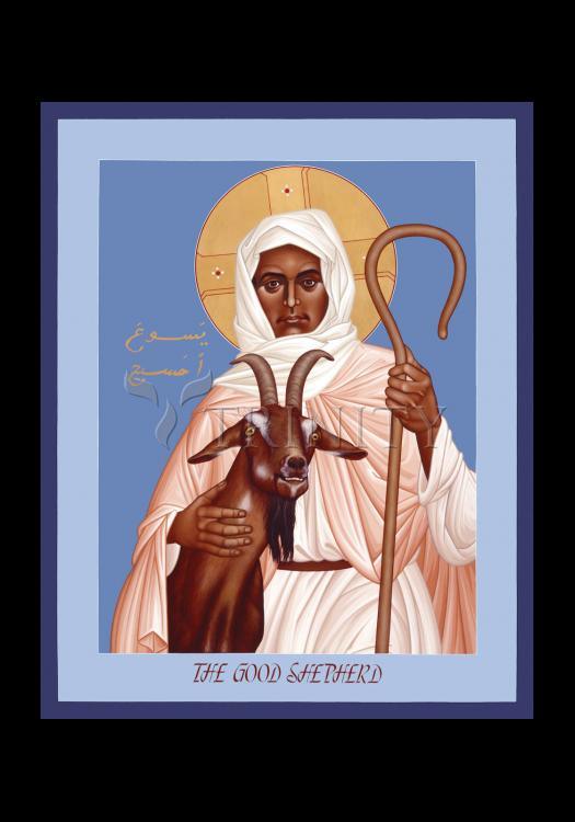 Good Shepherd - Holy Card by Br. Robert Lentz, OFM - Trinity Stores