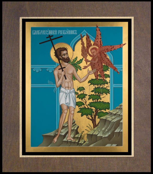 Good Thief - Wood Plaque Premium by Br. Robert Lentz, OFM - Trinity Stores