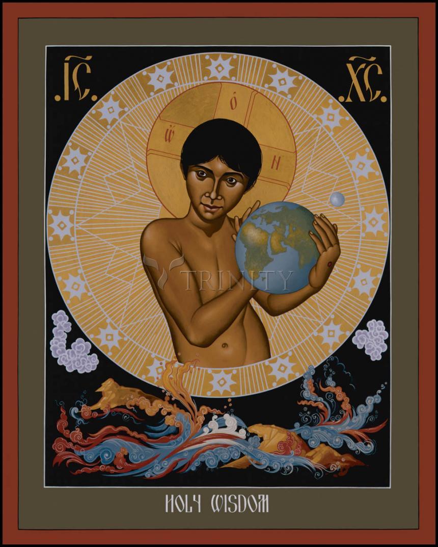 Holy Wisdom - Wood Plaque by Br. Robert Lentz, OFM - Trinity Stores