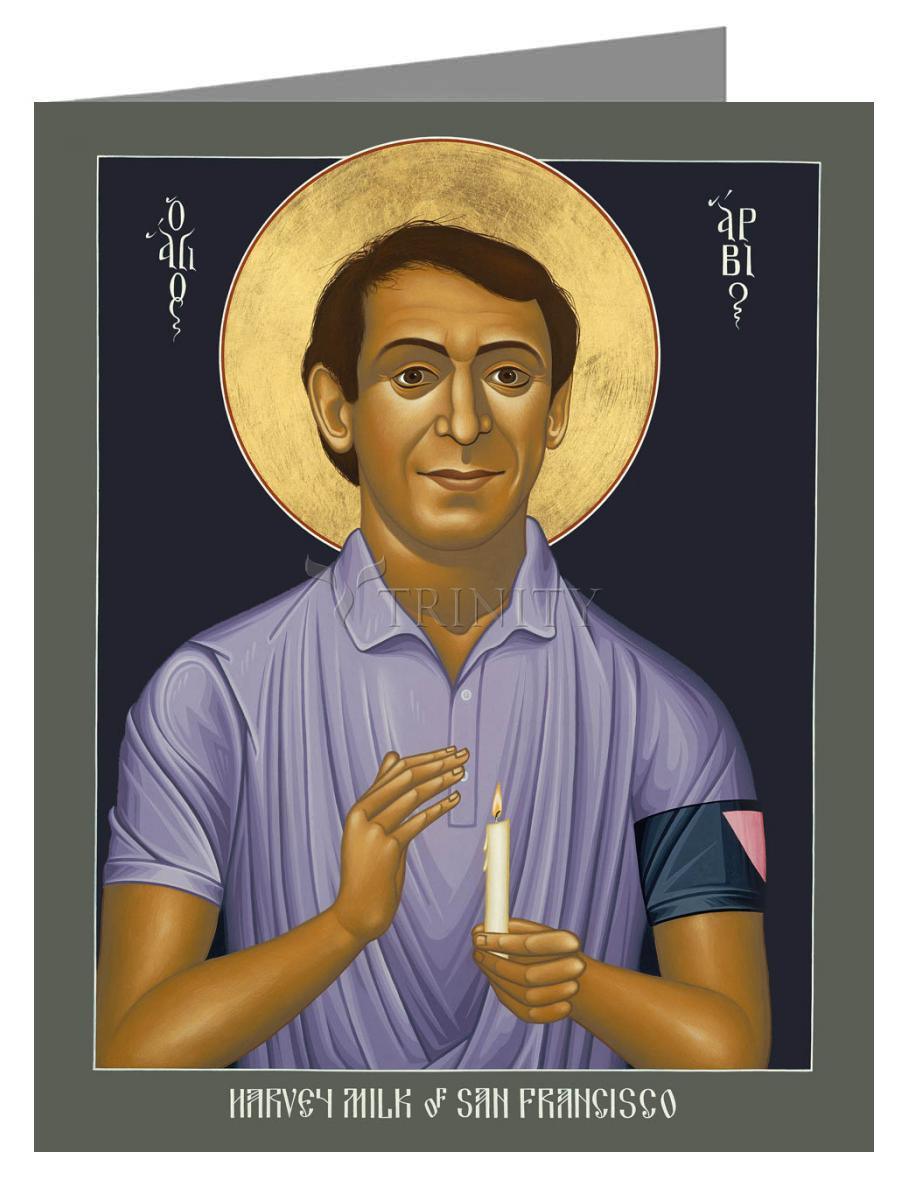 Harvey Milk of San Francisco - Note Card Custom Text by Br. Robert Lentz, OFM - Trinity Stores