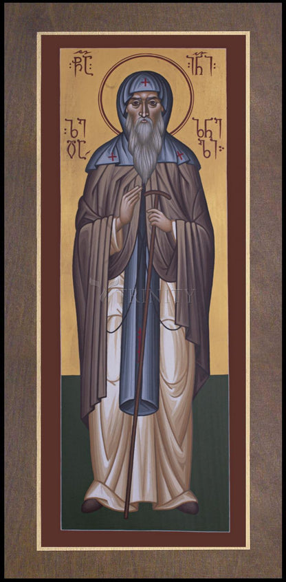 St. Ioane of Zedazeni - Wood Plaque Premium by Br. Robert Lentz, OFM - Trinity Stores