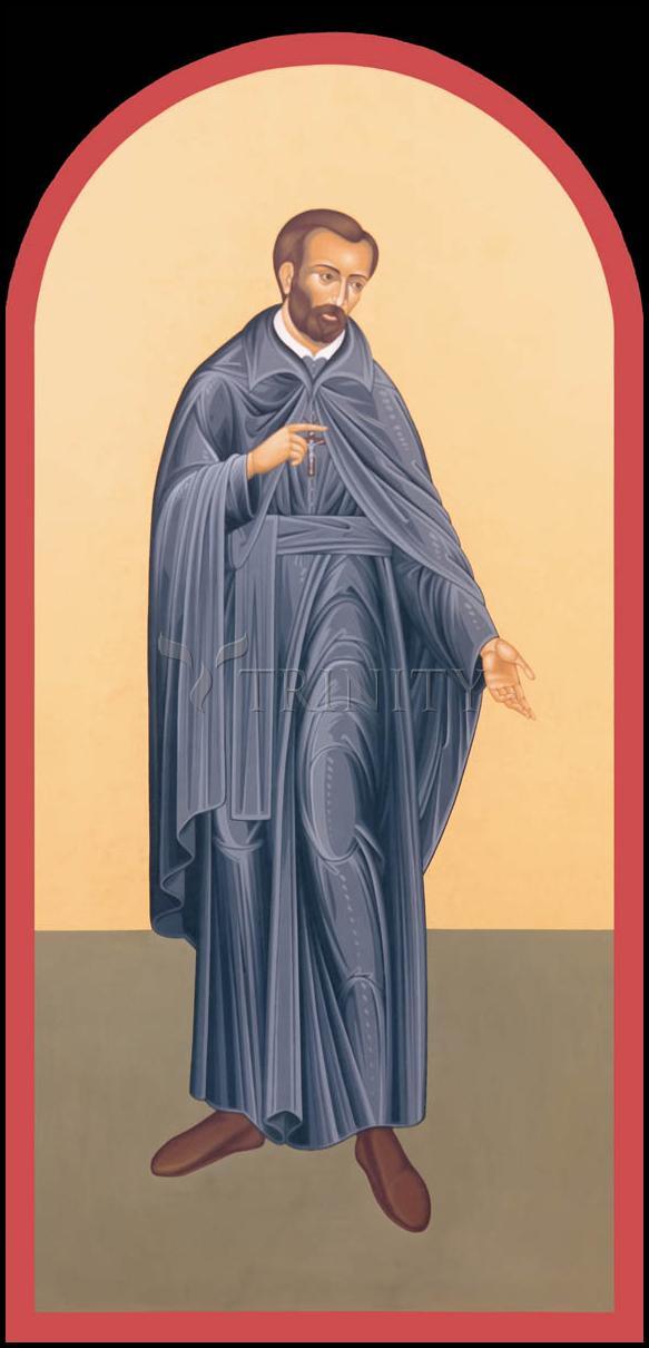 St. Isaac Jogues, SJ - Wood Plaque by Br. Robert Lentz, OFM - Trinity Stores