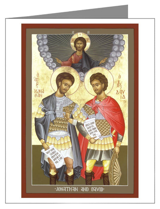 Jonathan and David - Note Card by Br. Robert Lentz, OFM - Trinity Stores