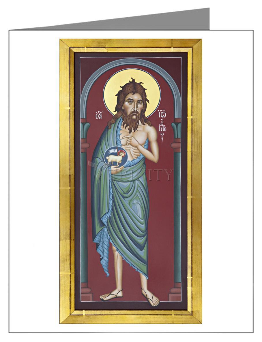 St. John the Baptist - Note Card by Br. Robert Lentz, OFM - Trinity Stores