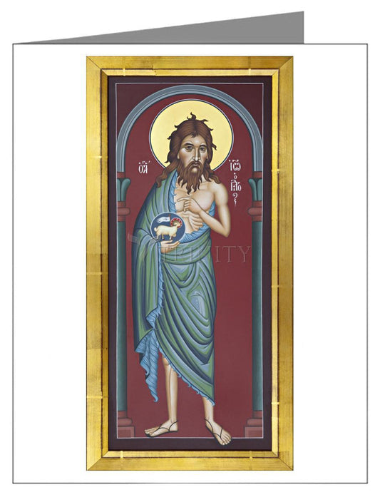 St. John the Baptist - Note Card by Br. Robert Lentz, OFM - Trinity Stores