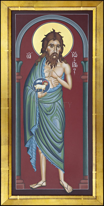 St. John the Baptist - Wood Plaque by Br. Robert Lentz, OFM - Trinity Stores