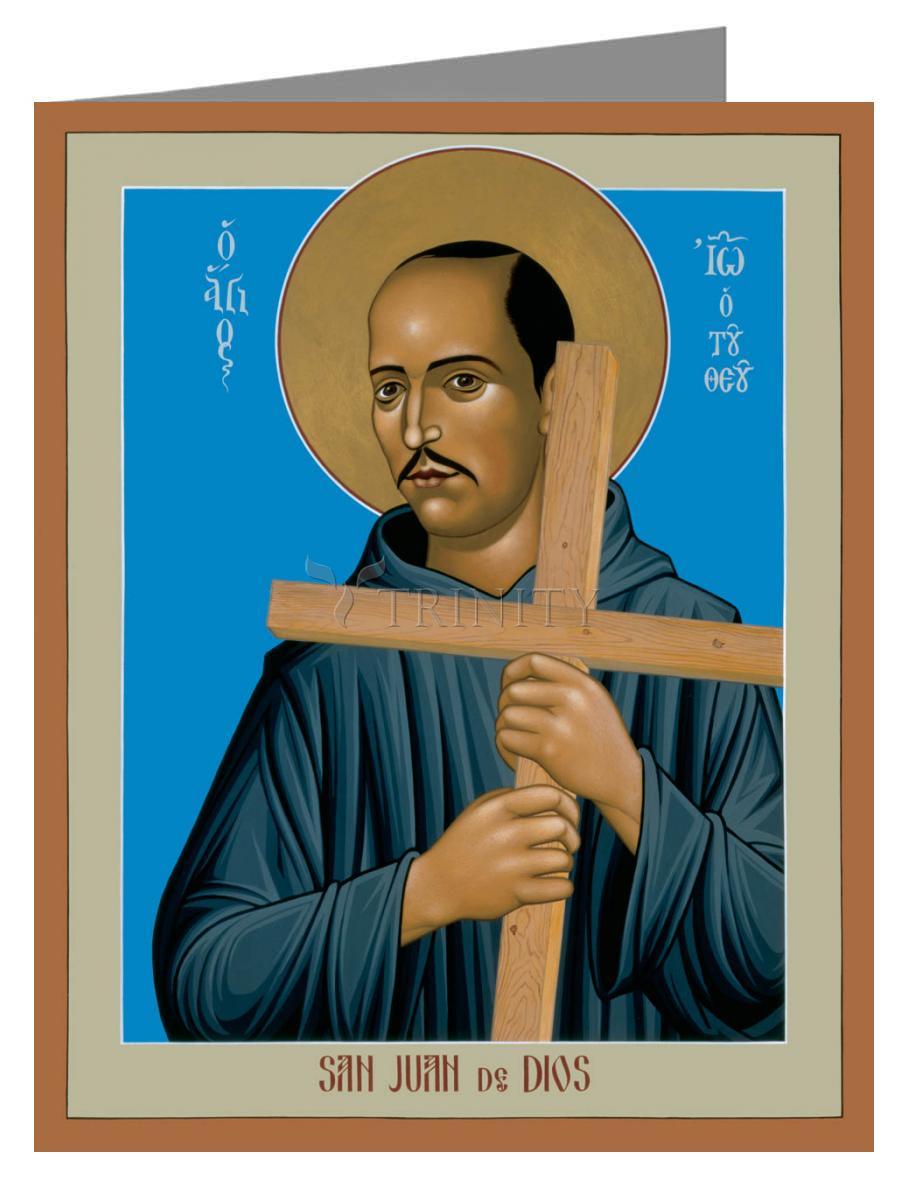 St. John of God - Note Card Custom Text by Br. Robert Lentz, OFM - Trinity Stores