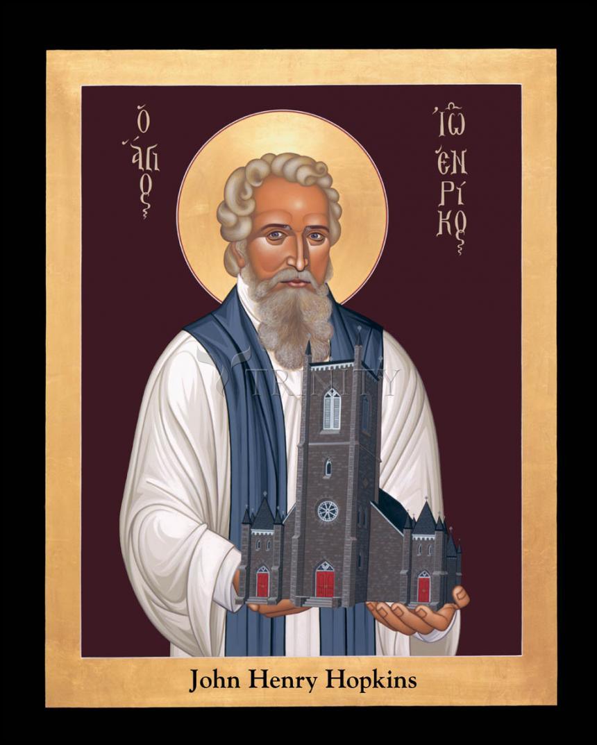 John Henry Hopkins - Wood Plaque by Br. Robert Lentz, OFM - Trinity Stores