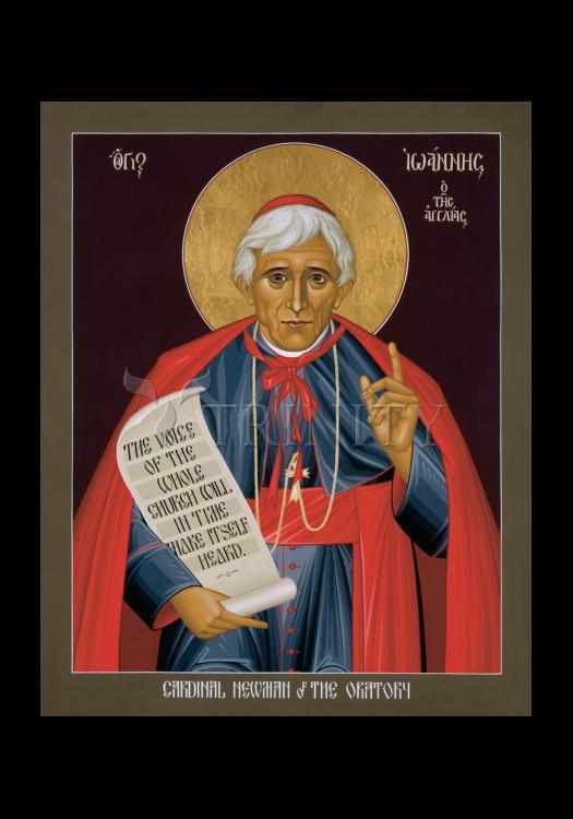 St. John Henry Newman - Holy Card by Br. Robert Lentz, OFM - Trinity Stores