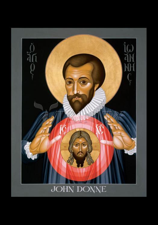 John Donne - Holy Card by Br. Robert Lentz, OFM - Trinity Stores