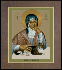Wood Plaque Premium - Julian of Norwich by R. Lentz