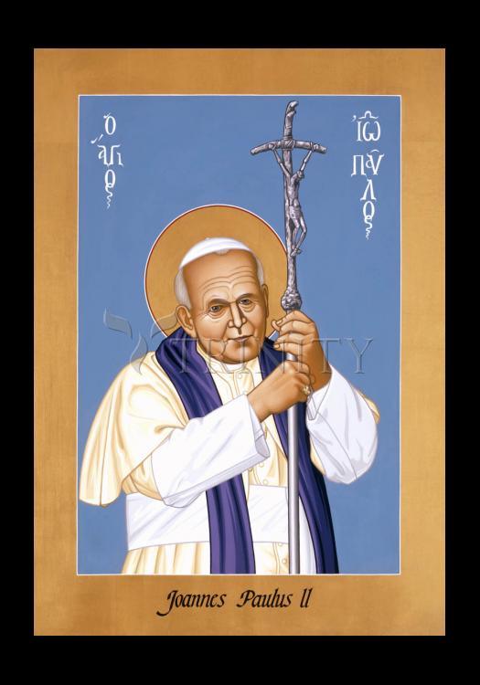 St. John Paul II - Holy Card by Br. Robert Lentz, OFM - Trinity Stores