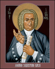 Wood Plaque - Johann Sebastian Bach by R. Lentz
