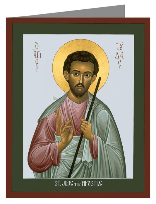 St. Jude the Apostle - Note Card Custom Text by Br. Robert Lentz, OFM - Trinity Stores