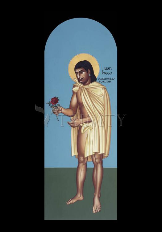 St. Juan Diego Cuauhtlatoatzin - Holy Card by Br. Robert Lentz, OFM - Trinity Stores