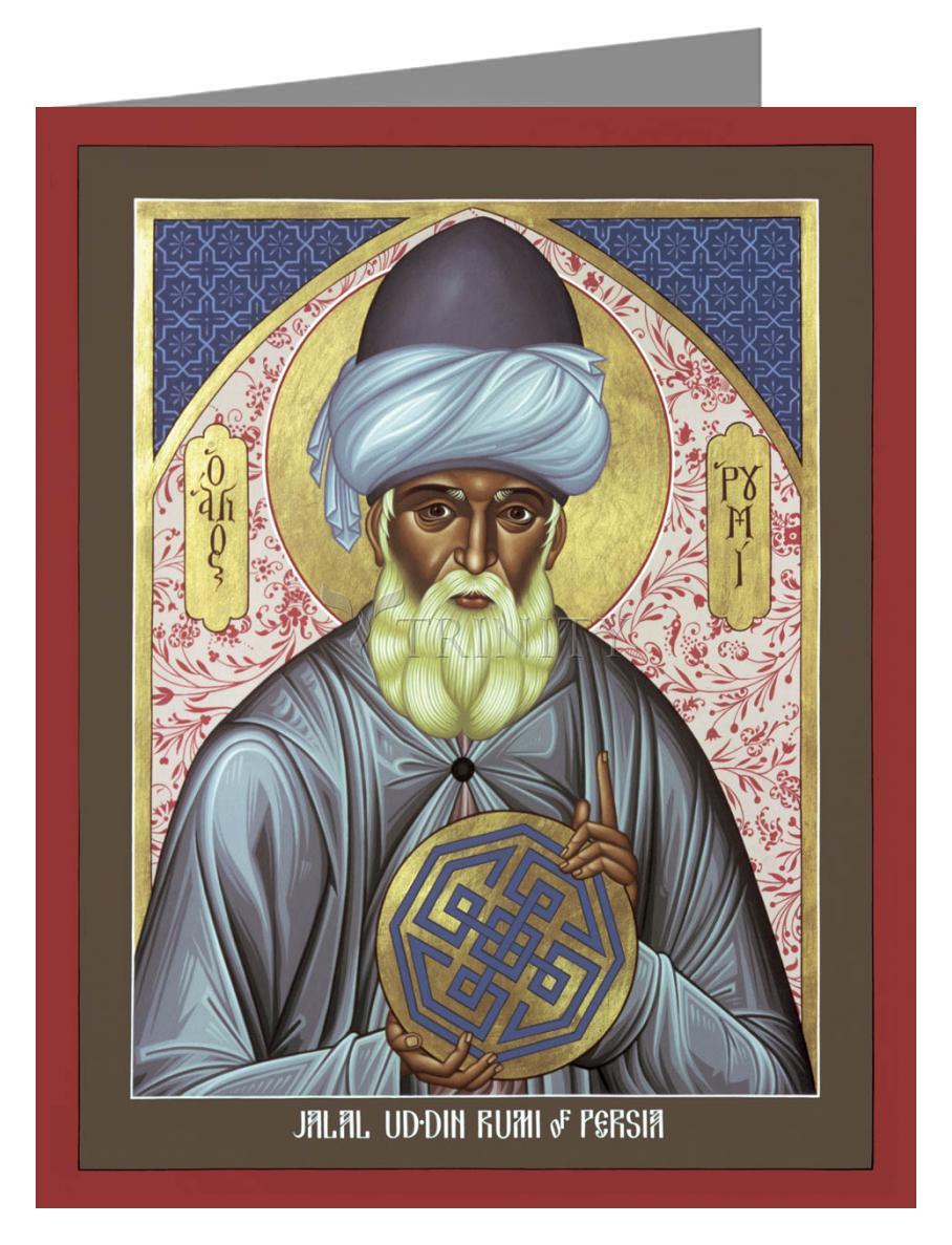 Jalal Ud-din Rumi of Persia - Note Card Custom Text by Br. Robert Lentz, OFM - Trinity Stores