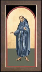 Wood Plaque Premium - Bl. Junipero Serra by R. Lentz
