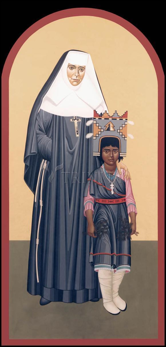 St. Katharine Drexel - Wood Plaque by Br. Robert Lentz, OFM - Trinity Stores