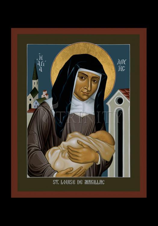 St. Louise de Marillac - Holy Card by Br. Robert Lentz, OFM - Trinity Stores