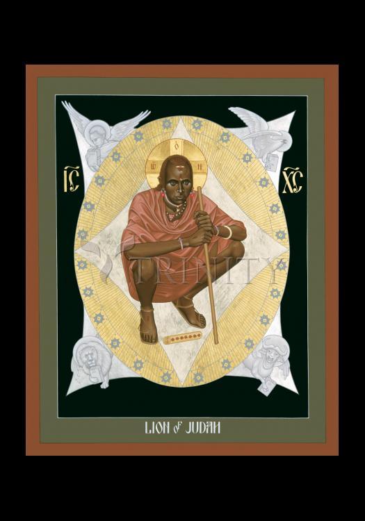 Lion of Judah - Holy Card by Br. Robert Lentz, OFM - Trinity Stores
