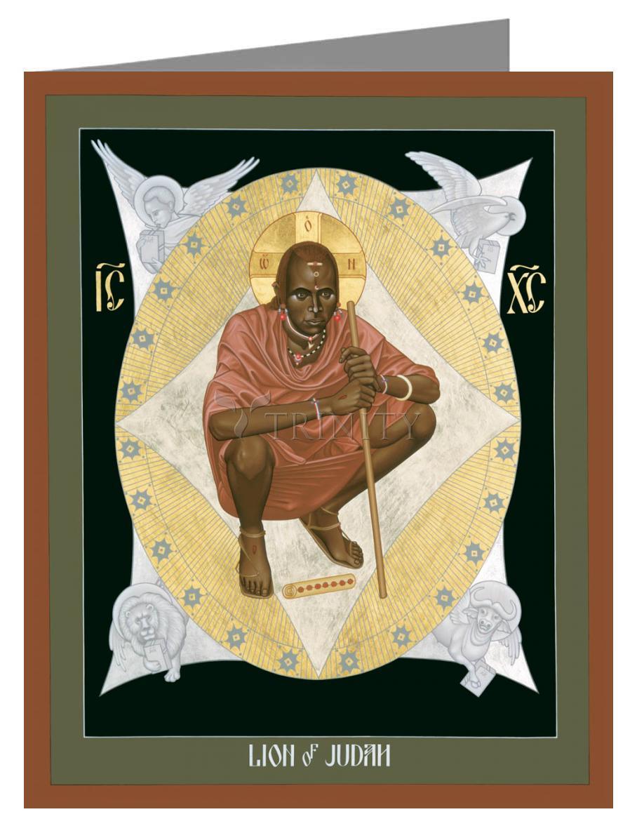 Lion of Judah - Note Card Custom Text by Br. Robert Lentz, OFM - Trinity Stores