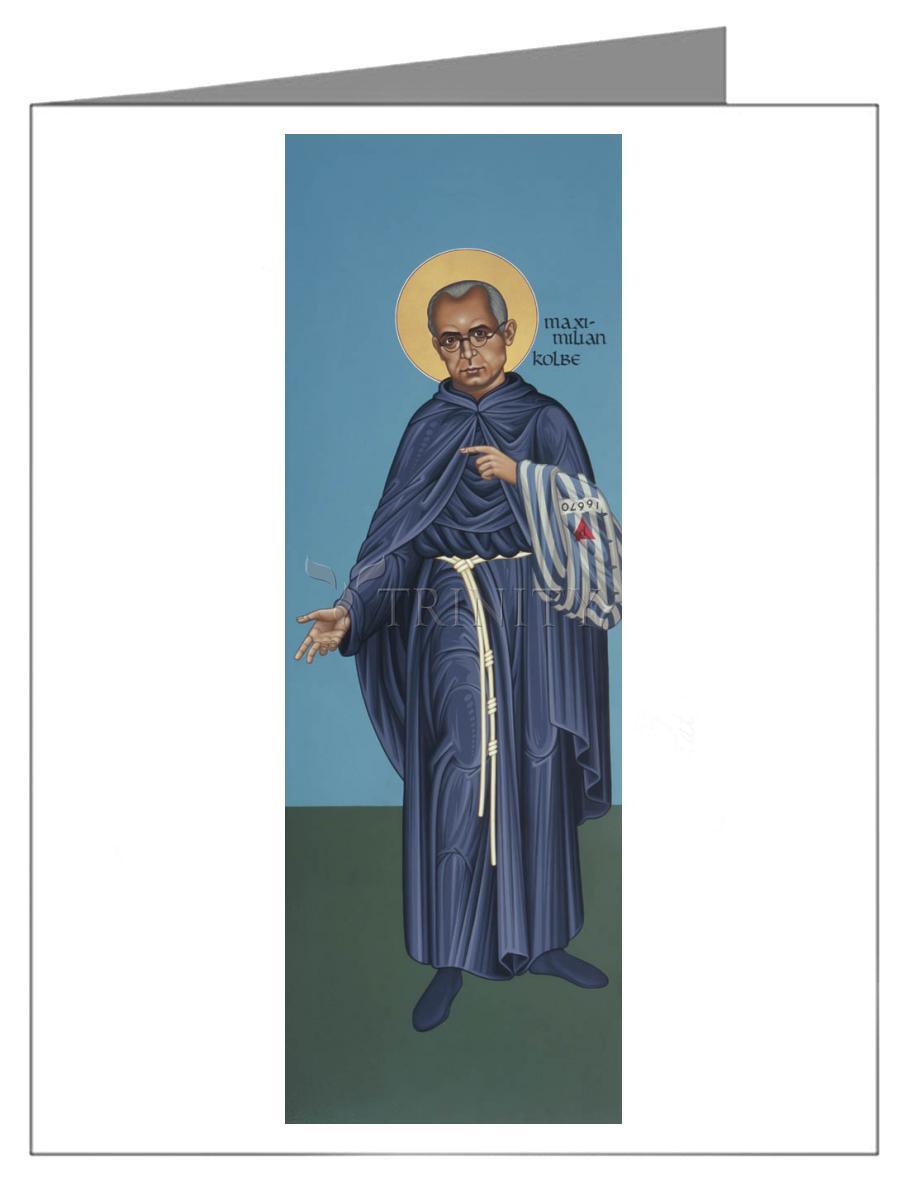 St. Maximilian Kolbe - Note Card by Br. Robert Lentz, OFM - Trinity Stores
