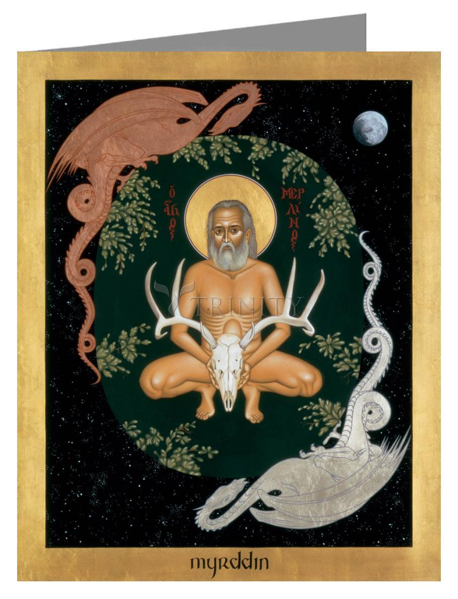 Merlin of Britain - Note Card by Br. Robert Lentz, OFM - Trinity Stores