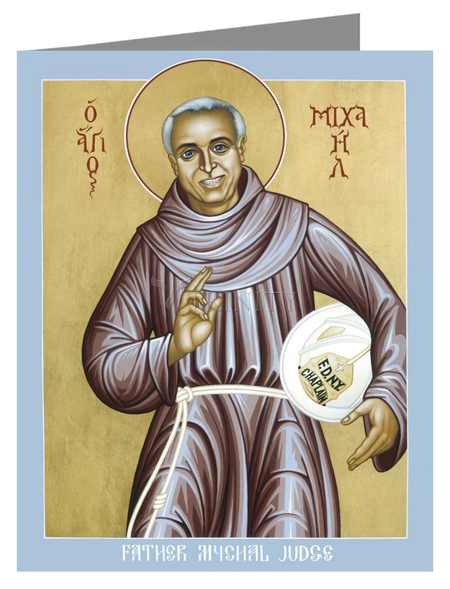 Mychal Judge, OFM - Note Card Custom Text by Br. Robert Lentz, OFM - Trinity Stores