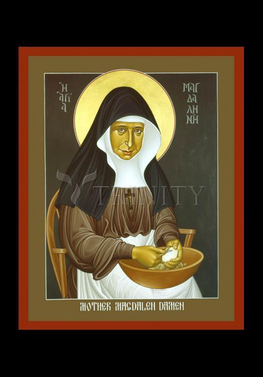 Mother Magdalen Damen - Holy Card by Br. Robert Lentz, OFM - Trinity Stores