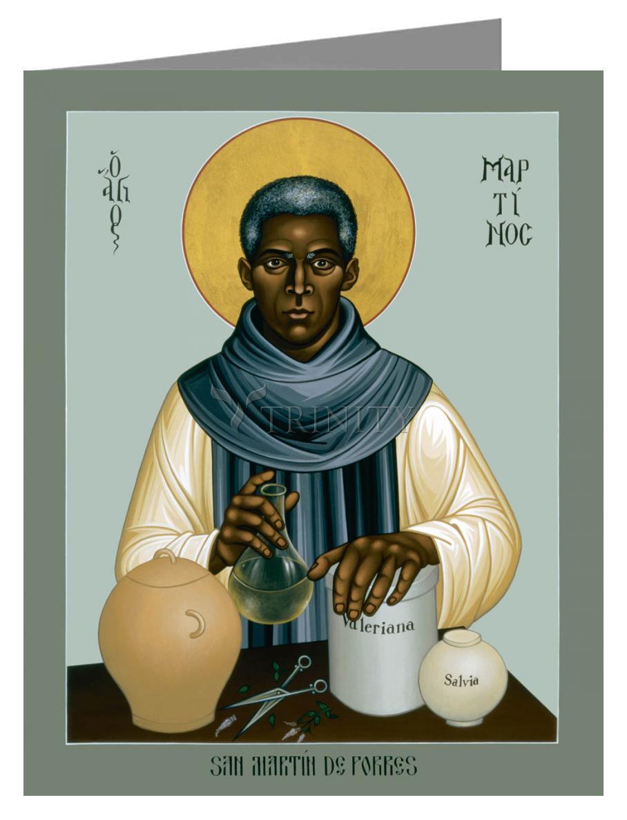St. Martin de Porres - Note Card by Br. Robert Lentz, OFM - Trinity Stores