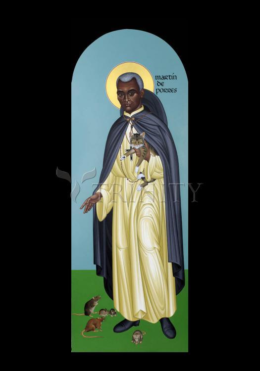 St. Martin de Porres - Holy Card by Br. Robert Lentz, OFM - Trinity Stores