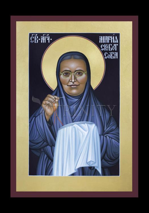 St. Maria Skobtsova - Holy Card by Br. Robert Lentz, OFM - Trinity Stores