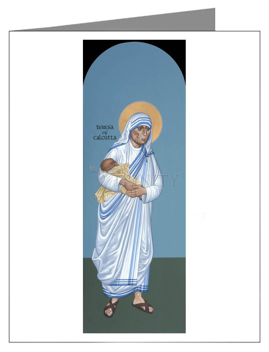 St. Teresa of Calcutta - Note Card Custom Text by Br. Robert Lentz, OFM - Trinity Stores