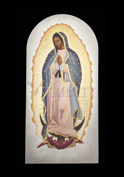 Our Lady of Guadalupe - Holy Card by Br. Robert Lentz, OFM - Trinity Stores