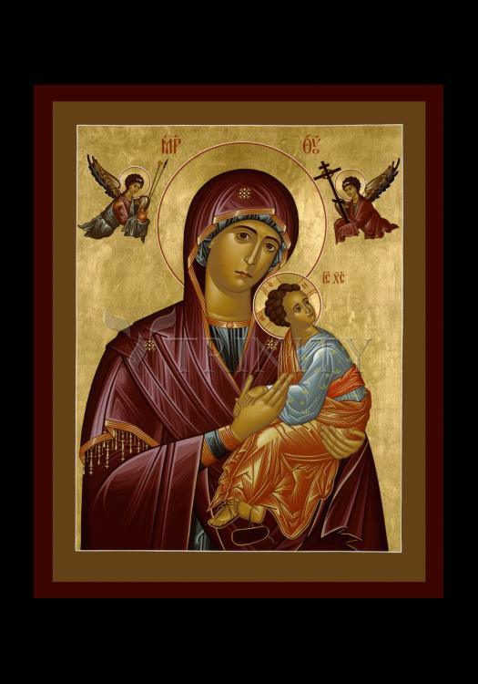Our Lady of Perpetual Help - Holy Card by Br. Robert Lentz, OFM - Trinity Stores