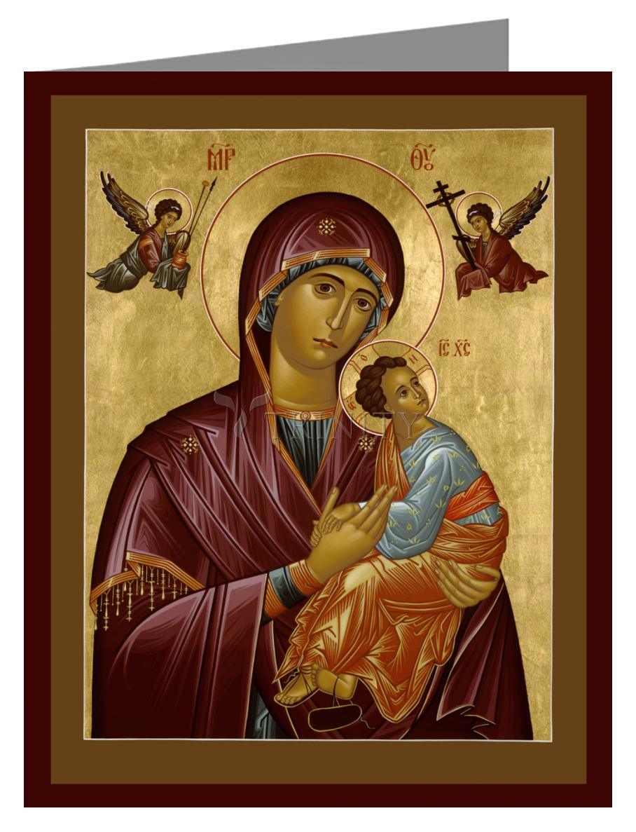 Our Lady of Perpetual Help - Note Card Custom Text by Br. Robert Lentz, OFM - Trinity Stores
