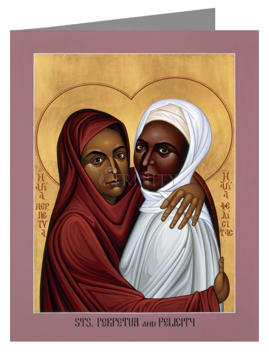 Sts. Perpetua and Felicity - Note Card by Br. Robert Lentz, OFM - Trinity Stores