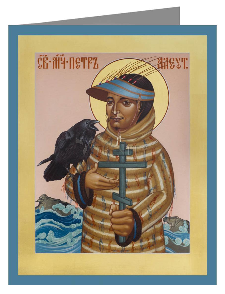 St. Peter the Aleut - Note Card by Br. Robert Lentz, OFM - Trinity Stores