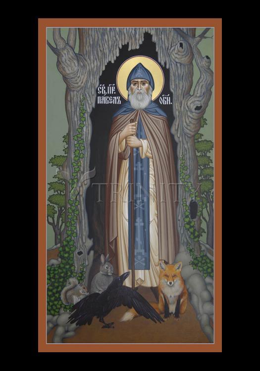 St. Paul of Obnora - Holy Card by Br. Robert Lentz, OFM - Trinity Stores