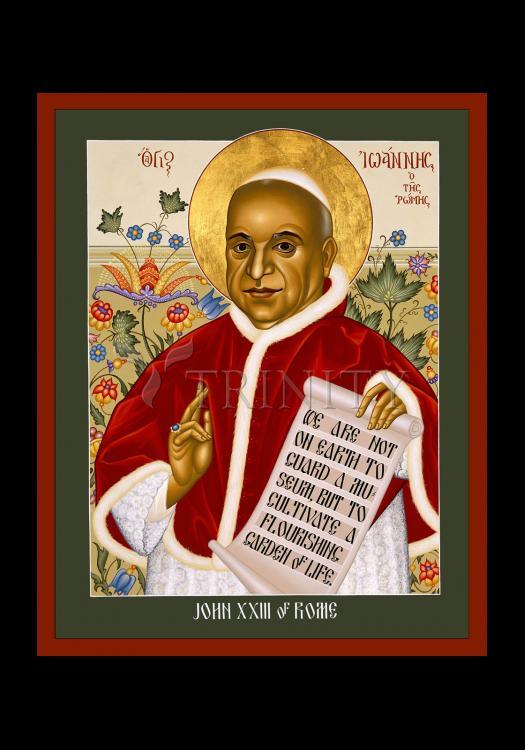 St. John XXIII - Holy Card by Br. Robert Lentz, OFM - Trinity Stores