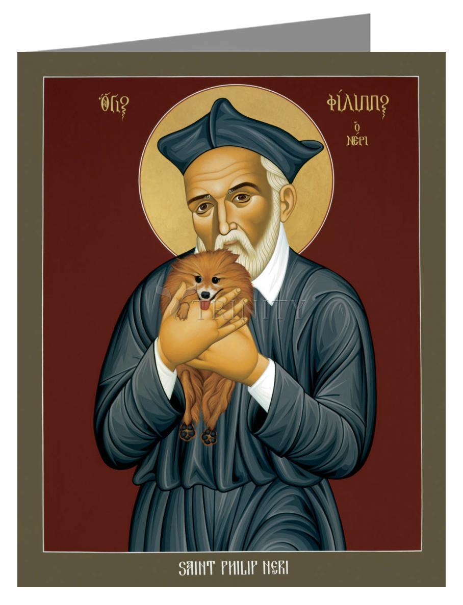 St. Philip Neri - Note Card by Br. Robert Lentz, OFM - Trinity Stores