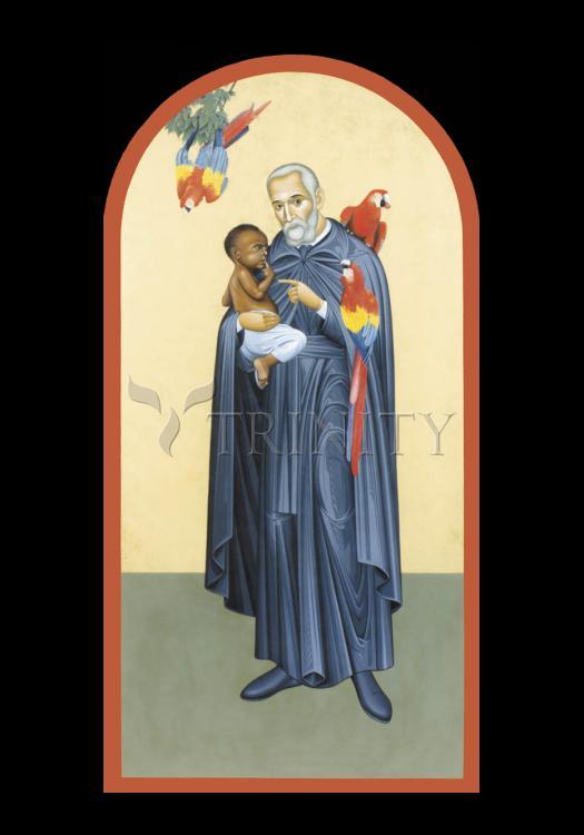 St. Peter Claver - Holy Card by Br. Robert Lentz, OFM - Trinity Stores