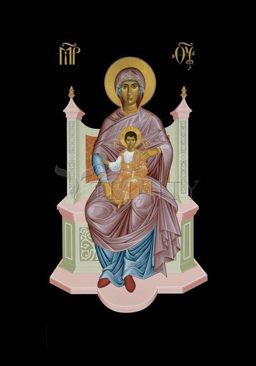 Queen of Heaven - Holy Card by Br. Robert Lentz, OFM - Trinity Stores