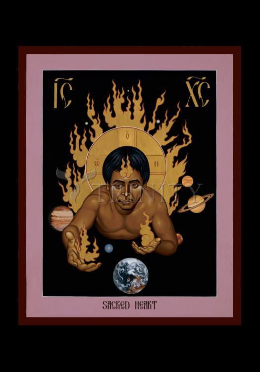 Sacred Heart - Holy Card by Br. Robert Lentz, OFM - Trinity Stores