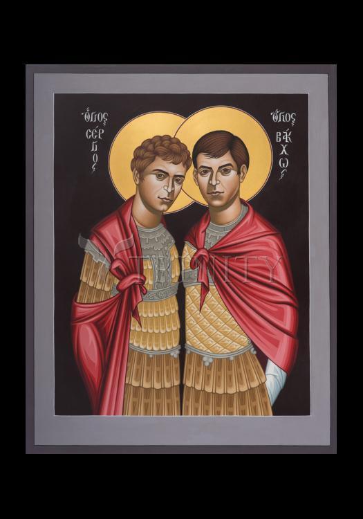 Sts. Sergius and Bacchus - Holy Card by Br. Robert Lentz, OFM - Trinity Stores