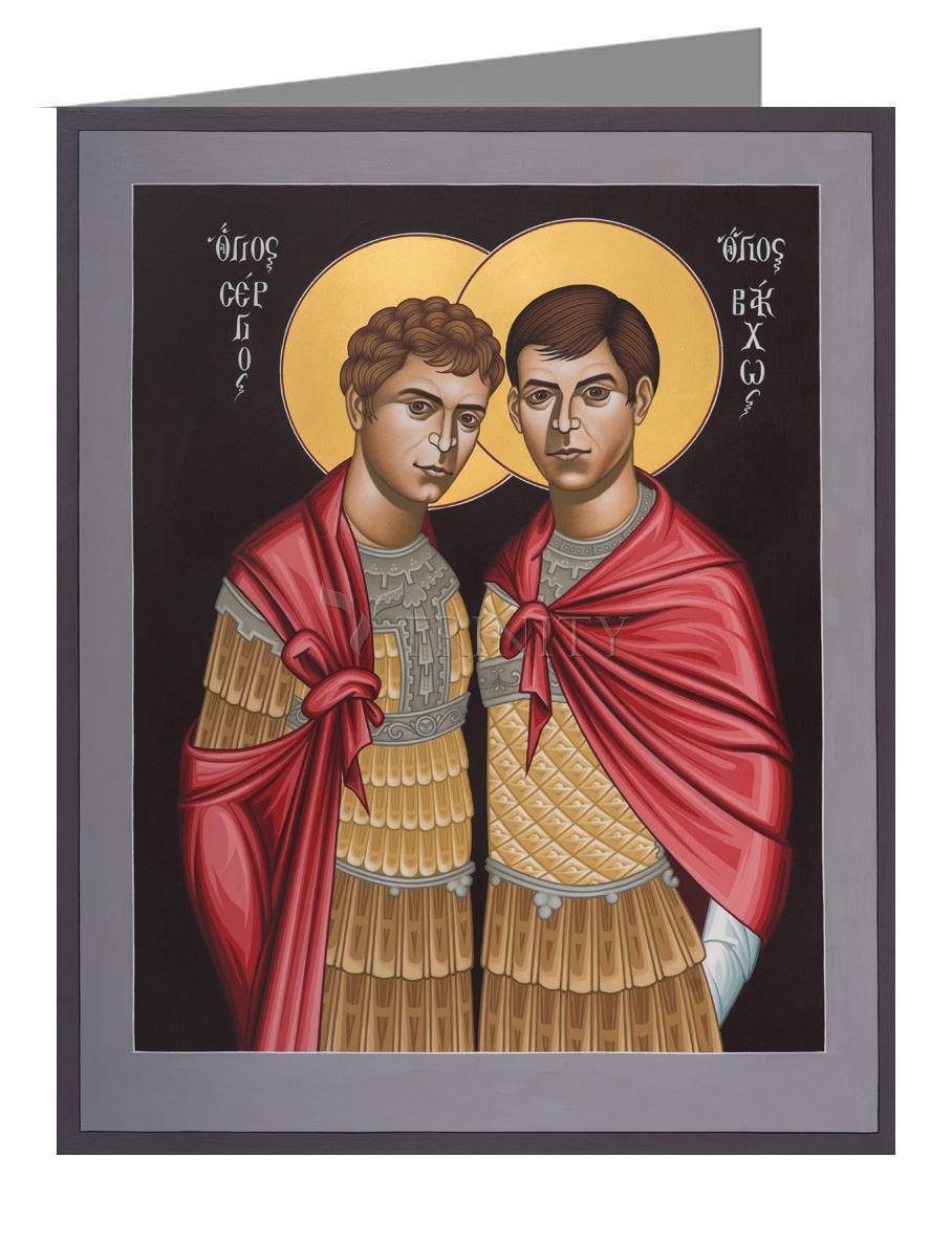 Sts. Sergius and Bacchus - Note Card Custom Text by Br. Robert Lentz, OFM - Trinity Stores